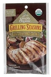 Simply Organic Organic Grilling Seasons Garlic Herb Marinade Certified Organic, 1-Ounce Packets (Pack of 12)