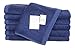 SALBAKOS 100% Turkish Cotton Washcloth Set of 12 13x13 inch | Heirloom Quality | Hotel & Spa Collection | Ultra Soft, Super Absorbent, Washcloth Towels | Made in Turkey (Light Navy, 12 Washcloths)