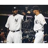 Steiner Sports MLB New York Yankees CC Sabathia with Derek Jeter Yankee Pinstriped Jersey's Dual Signed Horizontal 16x20 Photograph