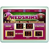 Washington Redskins Scoreboard Clock w/ Thermometer