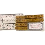 Numbers and Symbols 26 stamps in tin with inkpad Cavallini