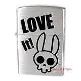 Zippo LOVE It ポップでロックなウサギドクロが可愛い ジッポーライター 【MKN】 彼氏