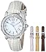 Invicta Women's 11782 Wildflower Mother-Of-Pearl Dial Silver-Tone Leather Watch Set