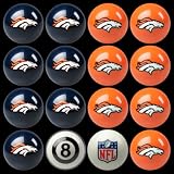 Denver Broncos Home and Away Complete Billiard Ball Set