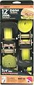 Allied International 84004 CargoLoc 12-Foot-by-1-1/4-Inch Extreme Super Duty Ratchet Tie Downs, 2-Pack