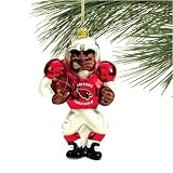 Arizona Cardinals Angry Football Player Glass Ornament