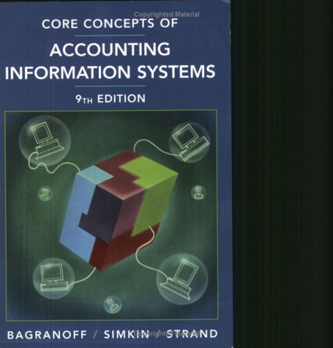 Core Concepts of Accounting Information Systems, Ninth Edition