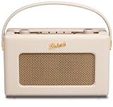 Roberts RD60 Revival DAB/FM RDS Digital Radio with Up to 120 Hours Battery Life - Pastel Cream