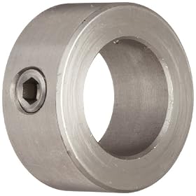 Climax C-075-S Shaft Collar, Stainless Steel, One Piece , Set Screw Style , 3/4" Bore, 1-1/4" OD , 9/16" Wide, With 5/16-18 Set Screw