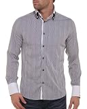 BLZJeans – Chemise homme blanche à rayures double col tendance et fashion – Couleur : Blanc Taille : XXL BLZJeans – Chemise homme blanche à rayures double col tendance et fashion – Couleur : Blanc Taille : XXL