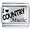 Low price I Heart Country Music Italian Charm Bracelet