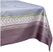 Garnier Thiebaut Isaphire Cotton 69-By-144-Inch Tablecloth, Bleu Topaze