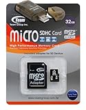 32GB Turbo Speed MicroSDHC Memory Card For BlackBerry Torch 9800 Slider Pho ....