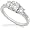 1 1/2 Carat TW Three Stone Round Diamond Engagement Ring in Platinum (Certified) - Size 4