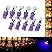 PA 10PCS #555 T10 1SMD LED Wedge Pinball Machine Light Side View Bulb Purple-6.3V