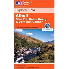 Atholl: Glen Tilt, Beinn Dearg and Carn Nan Cabhar (Explorer Maps)