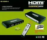 PTC DigiView 4-Port (4x1) HDMI v1.3 Certified Switch/Selector with Remote Control and 6ft Dual Tone Cable
