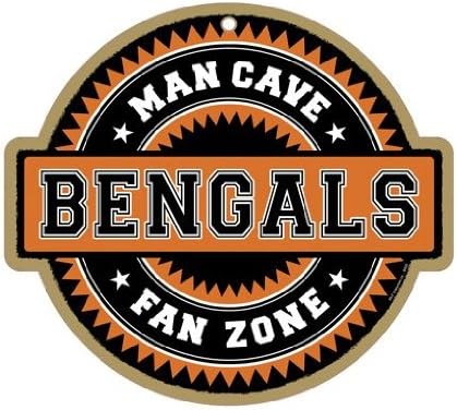 Cincinnati Bengals Man Cave Fan Zone Wood Sign