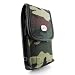 Vertical Camouflage Designed Velcro Carrying Case Holster Cover Side Pouch with Belt Loop and Metal Clip for ATT Nokia Ace - Nokia X7 - Pantech Burst - Samsung Captivate i897 - Samsung Focus SGH-i916 - Samsung Rugby Smart SGH-I847 - Sony Ericsson Xperia PLAY 4G - Sony Ericsson Xperia X10 - TerreStar Genus - Boost Mobile LG Marquee Ls 855 - Boost Mobile Samsung Replenish SPH-M580 - Consumer Cellular LG Thrive - Cricket Huawei Mercury Glory M886 - HTC 7 Mozart - HTC Desire Z - BCB Brand