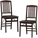 Two Wooden Folding Mission Style Chairs