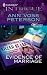 Book Evidence Of Marriage (Harlequin Intrigue Series)