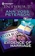 Evidence Of Marriage (Harlequin Intrigue Series)