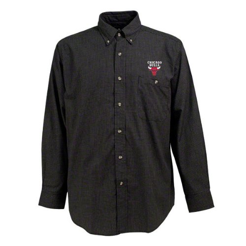 Chicago Bulls Black Matrix Button Down Long Sleeve Shirt