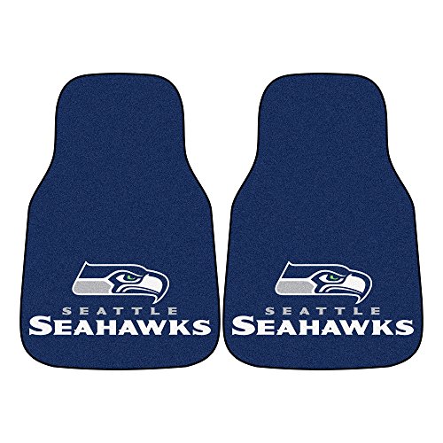 FANMATS NFL Seattle Seahawks Nylon Face Carpet Car Mat