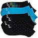 Peds Lightweight No Show Black Tips, Solids, Dots, Women Size 5-10, 4 Pair