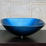 Bathroom Artistic Square Glass Drain S9053