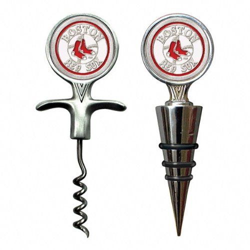 Boston Red Sox Wine Stopper and Corkscrew Set