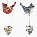 Club Pack of 12 Nature's Story Teller Painted Cardinal Christmas Ornaments