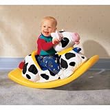 [HSB Value+ Bundle] Little Tikes Soft Rocking Cow 170843 with MF® Chenille® Cleaning Glove