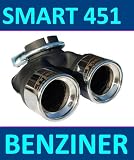 Produkt-Bild: DOPPEL ENDROHR 2x60mm f&uuml;r SMART 451/alle Benziner/ mit Absorber.ABE also T&Uuml;V frei