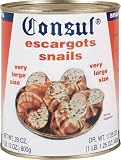 Consul Escargots Extra Large Snails (6 Dozen), 28-Ounce Cans (Pack of 2)
