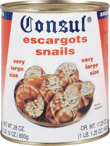 Consul Escargots Extra Large Snails (6 Dozen), 28-Ounce Cans (Pack of 2)