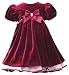 Rare Editions Girls 2-6x Velvet Dress With Beading Trim