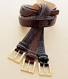 Signature Gold Genuine Alligator Belt