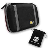 Small Hard Drive Case for Ultra Protection for Mini / Slim External HardDrives - Provides Storage for IOMEGA eGo and accessory cables ( Internal case dimentions: 6 x 3.75 x 1.25 see compatibility below ) *** Includes Accessory Bag