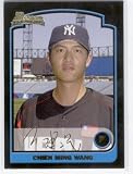2003 Bowman Draft Gold # 165 Chien-Ming Wang RC - New York Yankees Rookie Baseball Card - In Protective Display Case