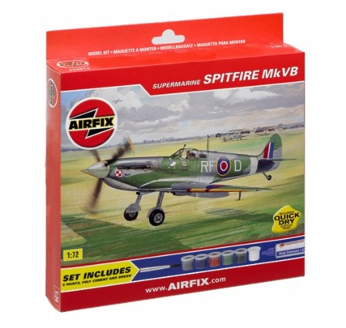 Childrens Toyshop  Used : Airfix - Spitfire MK VB 1:72 Scale Kit Set
