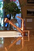 Fontaine Gourmet Pull Out Kitchen Faucet, Antique Copper - NF-KPON-AC