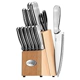 Ginsu 14-Piece Stainless Steel Knife Set with Block