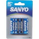 Sanyo Batteries SEC-AC4AA AA Alkaline Battery