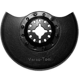 Versa-Tool MB1J 3-Inch Bi-Metal Semi-Round Flush Cut Wood and Metal Cutting Universal Oscillating Saw Blade