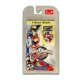 Fruit of the Loom Boys 2-7 Fruit Of The Loom Boys Power Rangers Briefs Prints