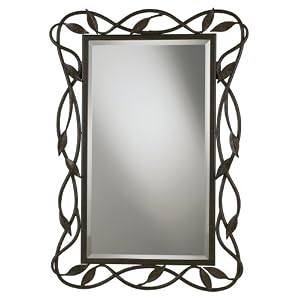 Franklin Iron Works Vine and Leaves 36" High Wall Mirror