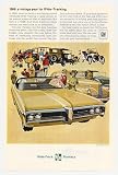 1968 Pontiac Bonneville Vintage Year Wide-Tracking Print Ad (19935) Picture