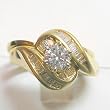 14K Yellow Gold Diamond Wedding Set