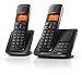 Philips SE1752 Perfect Sound Cordless Phone with Answering Machine - Twin